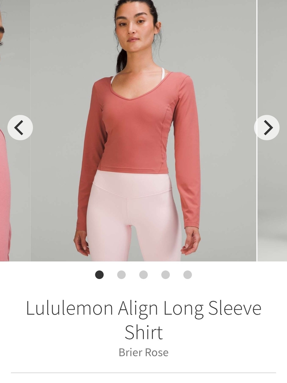NWT Lululemon Align Long Sleeve Shirt

Brier Rose sz. 6